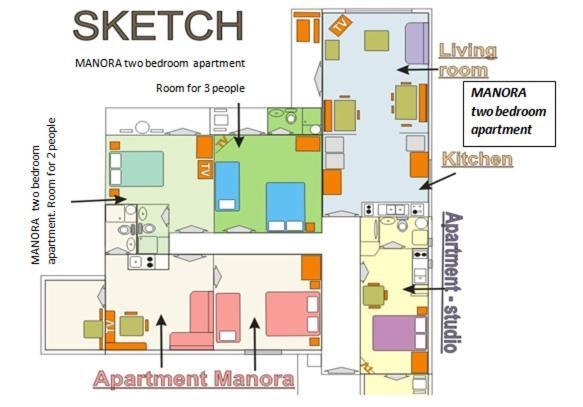 Manora Sucuraj 2 bedroom apartment Exterior foto